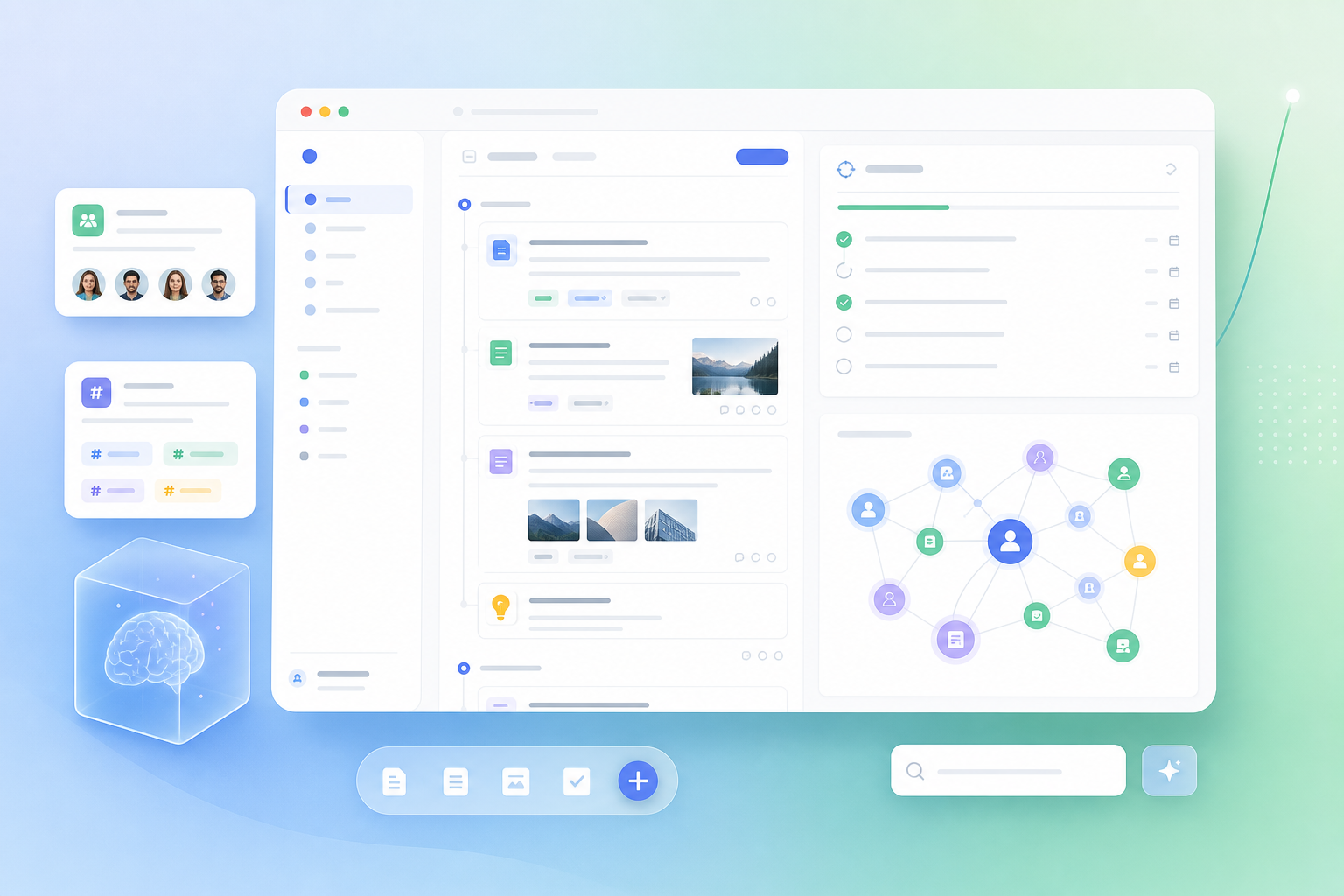 Noteztore - Extended human memory workspace